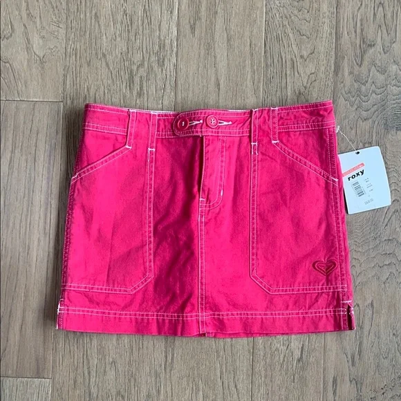 NWT Quiksilver Roxy Bright Pink Kids Skirt Size 14 - Picture 1 of 5